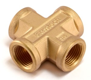 Brass Female Four Way / Brass Female 4 Way