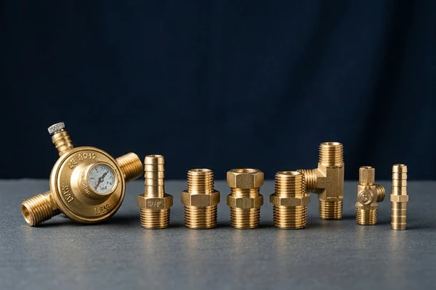 Brass LPG, CNG, and natural-gas fittings by Brasstech