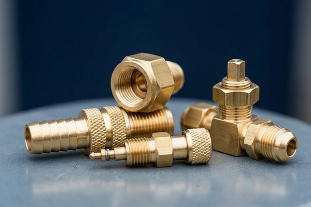 Brass HVAC refrigeration components manufactured by Brasstech